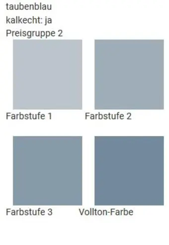 Wandfarben in taubenblau